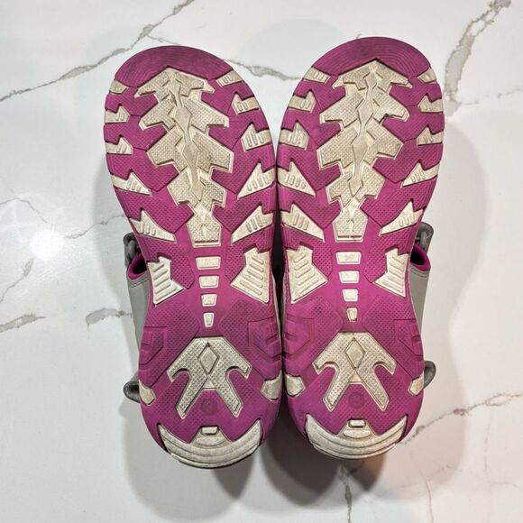 Eddie Bauer | Girls Madison Pink Gray Sporty Sandals Size 3 - Picture 8 of 13